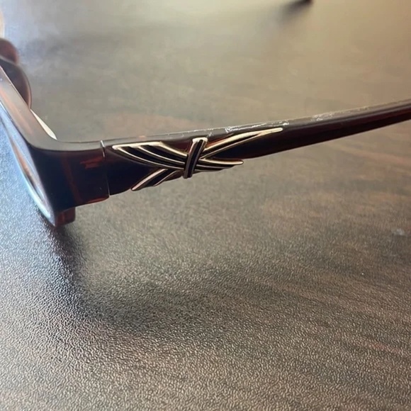 Women\'s Full Rim Eyeglasses Frame w/ Beautiful Gold Detailing on Sides and Case main image 9